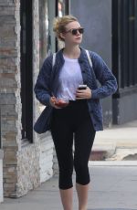 ELLE FANNING Out and About in Studio City 09/22/2016