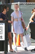ELLE FANNING Out and About in West Hollywood 09/03/2016