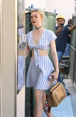 ELLE FANNING Out and About in West Hollywood 09/03/2016