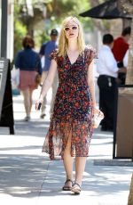 ELLE FANNING Out in Studio City 08/31/2016