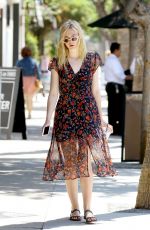 ELLE FANNING Out in Studio City 08/31/2016