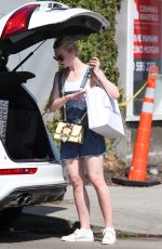 ELLE FANNING Out Shopping in West Hollywood 09/07/2016