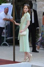 ELLIE BAMBER Arrives at Lido in Venice 09/03/2016