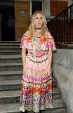 ELLIE GOULDING at Temperley Fashion Show in London 09/18/2016