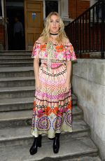 ELLIE GOULDING at Temperley Fashion Show in London 09/18/2016