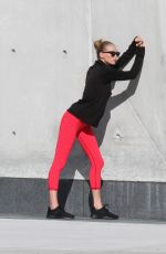 ELSA HOSK on the Set of a Photoshoot at Hudson River Park 09/07/2016