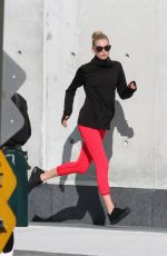 ELSA HOSK on the Set of a Photoshoot at Hudson River Park 09/07/2016