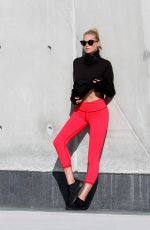 ELSA HOSK on the Set of a Photoshoot at Hudson River Park 09/07/2016