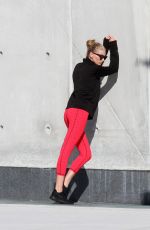 ELSA HOSK on the Set of a Photoshoot at Hudson River Park 09/07/2016
