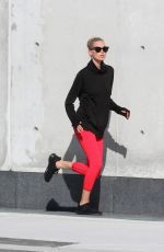 ELSA HOSK on the Set of a Photoshoot at Hudson River Park 09/07/2016