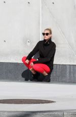 ELSA HOSK on the Set of a Photoshoot at Hudson River Park 09/07/2016
