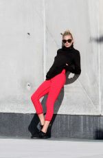 ELSA HOSK on the Set of a Photoshoot at Hudson River Park 09/07/2016