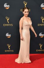 EMILIA CLARKE at 68th Annual Primetime Emmy Awards in Los Angeles 09/18/2016