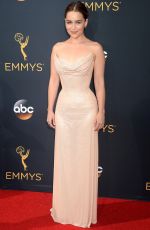 EMILIA CLARKE at 68th Annual Primetime Emmy Awards in Los Angeles 09/18/2016