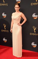EMILIA CLARKE at 68th Annual Primetime Emmy Awards in Los Angeles 09/18/2016