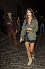 EMILY RATAJKOWSKI Leaves Chiltern Firehouse in London 09/24/2016