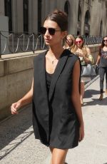 EMILY RATAJKOWSKI Out and About at New York Fashion Week 09/13/2016