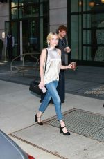 EMMA ROBERTS Leaves Her Hotel in New York 09/14/2016