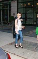 EMMA ROBERTS Leaves Her Hotel in New York 09/14/2016