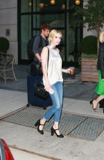 EMMA ROBERTS Leaves Her Hotel in New York 09/14/2016