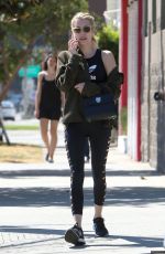 EMMA ROBERTS Out and About in West Hollywood 09/10/2016