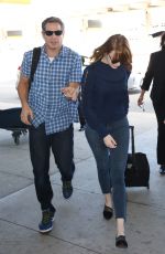 EMMA STONE Arrives at Pearson International Airport in Toronto 09/14/2016