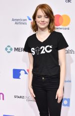 EMMA STONE at 5th Biennial Stand Up To Cancer in Los Angeles 09/09/2016