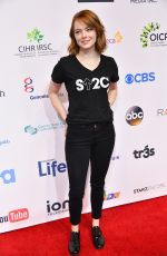 EMMA STONE at 5th Biennial Stand Up To Cancer in Los Angeles 09/09/2016
