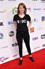 EMMA STONE at 5th Biennial Stand Up To Cancer in Los Angeles 09/09/2016