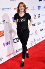 EMMA STONE at 5th Biennial Stand Up To Cancer in Los Angeles 09/09/2016