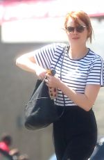 EMMA STONE at a Nail Salon in Los Angeles 09/06/2016