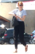 EMMA STONE at a Nail Salon in Los Angeles 09/06/2016