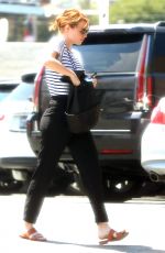 EMMA STONE at a Nail Salon in Los Angeles 09/06/2016