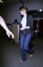 EMMA STONE at Los Angeles International Airport 09/05/2016