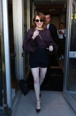 EMMA STONE Leaves Variety Studio in Toronto 09/12/2016