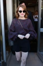 EMMA STONE Leaves Variety Studio in Toronto 09/12/2016
