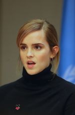 EMMA WATSON at United Nations Heforshe Impact Report in New York 09/20/2016