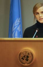 EMMA WATSON at United Nations Heforshe Impact Report in New York 09/20/2016
