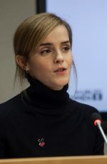 EMMA WATSON at United Nations Heforshe Impact Report in New York 09/20/2016