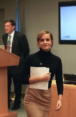 EMMA WATSON at United Nations Heforshe Impact Report in New York 09/20/2016
