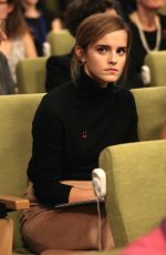 EMMA WATSON at United Nations Heforshe Impact Report in New York 09/20/2016