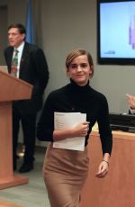EMMA WATSON at United Nations Heforshe Impact Report in New York 09/20/2016
