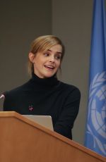EMMA WATSON at United Nations Heforshe Impact Report in New York 09/20/2016