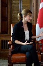 EMMA WATSON Meeting Prime Minister of Canada Justin Trudeau for Her 