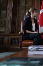 EMMA WATSON Meeting Prime Minister of Canada Justin Trudeau for Her 