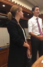 EMMA WATSON Meeting Prime Minister of Canada Justin Trudeau for Her 