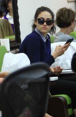 EMMY ROSSUM at a Nail Salon in Beverly Hills 09/14/2016