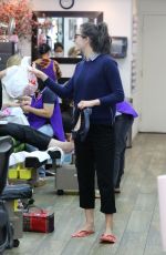 EMMY ROSSUM at a Nail Salon in Beverly Hills 09/14/2016