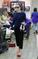 EMMY ROSSUM at a Nail Salon in Beverly Hills 09/14/2016