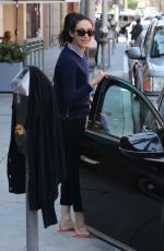 EMMY ROSSUM at a Nail Salon in Beverly Hills 09/14/2016